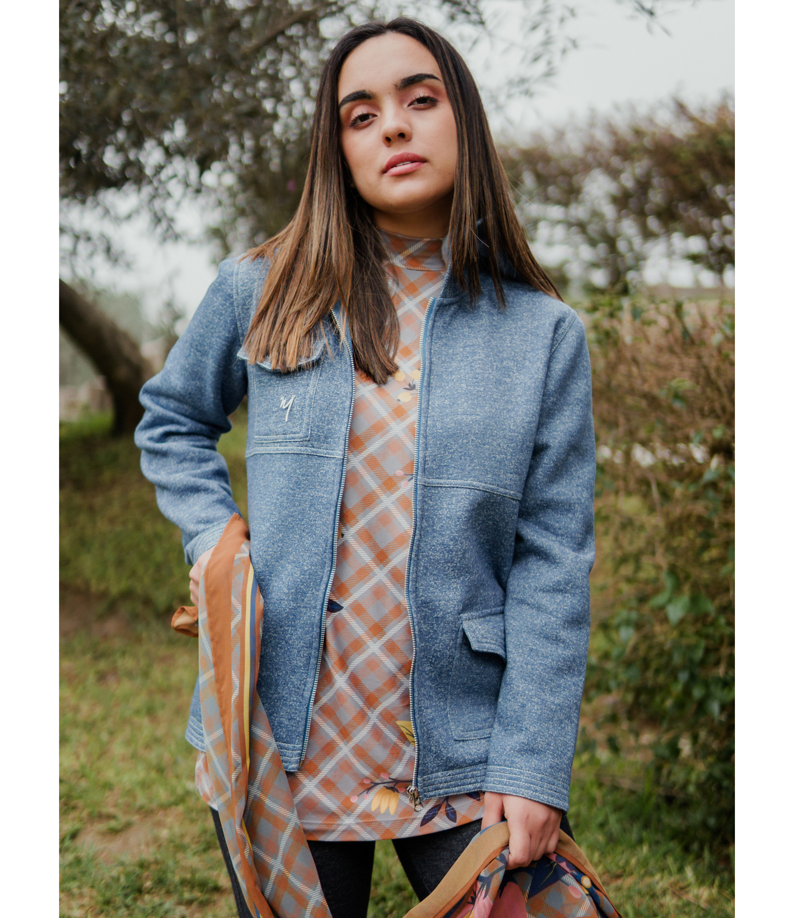 TOP TARTAN MOCK