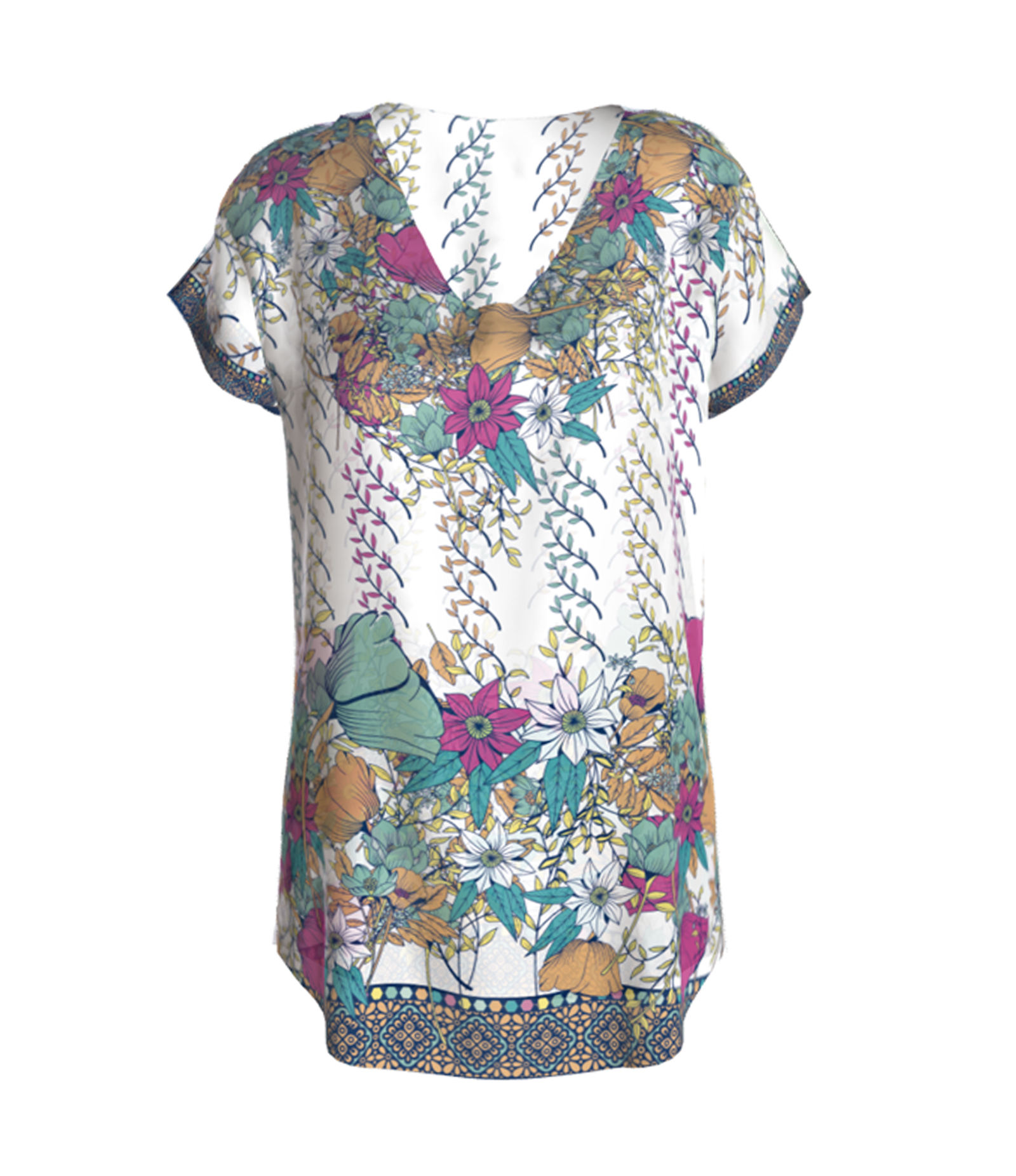 TUNICA KIMONO ESTAMPADA 