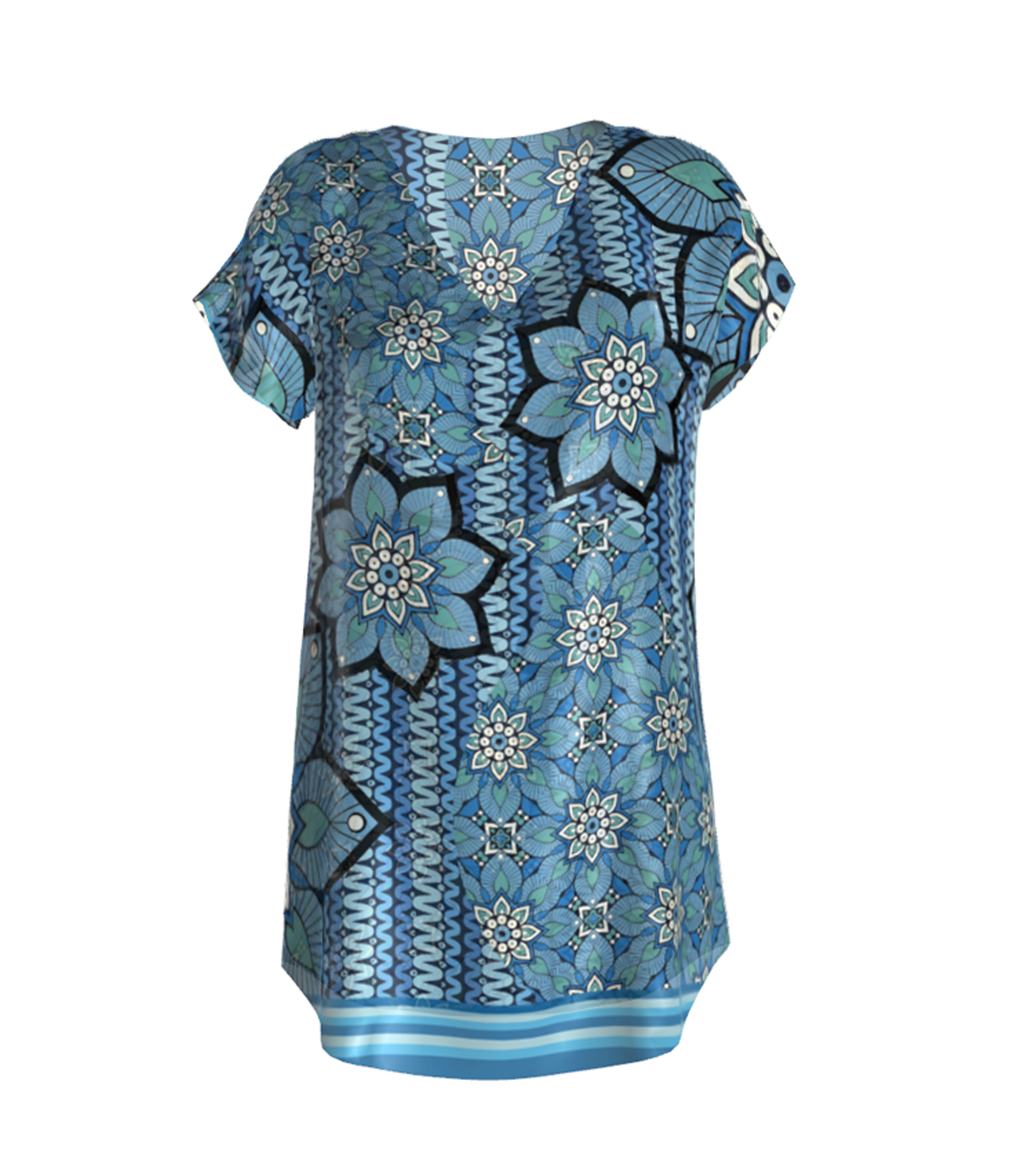 TUNICA KIMONO ESTAMPADA 